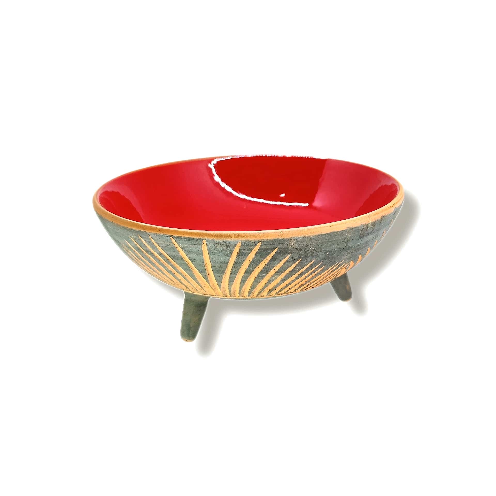 DEKORATİF AYAKLI KASE 30cm