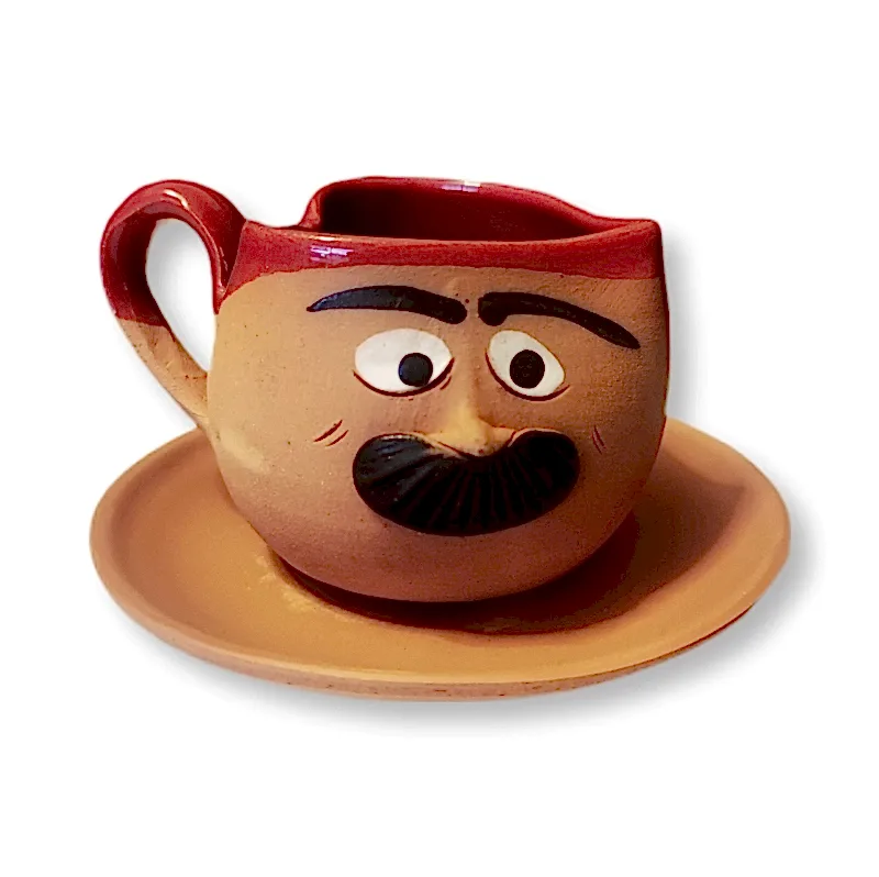 TOPRAK FİNCAN ERKEK EMOJİ KALPLİ