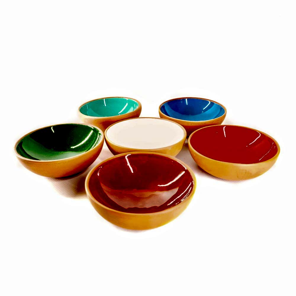 toprak sırlı 10cm kase 6 lı takım