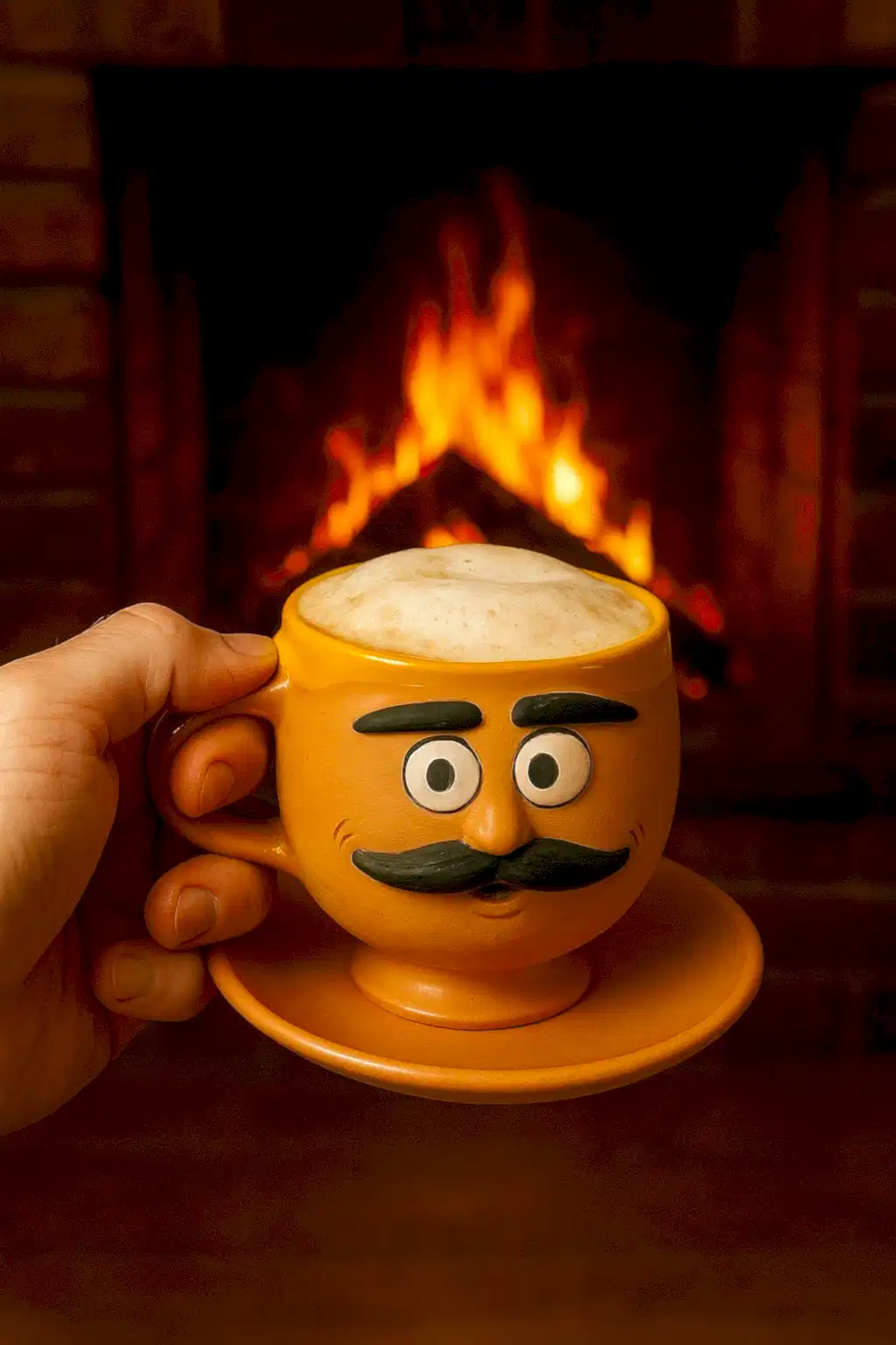 TOPRAK YUVARLAK FİNCAN EMOJİ ERKEK