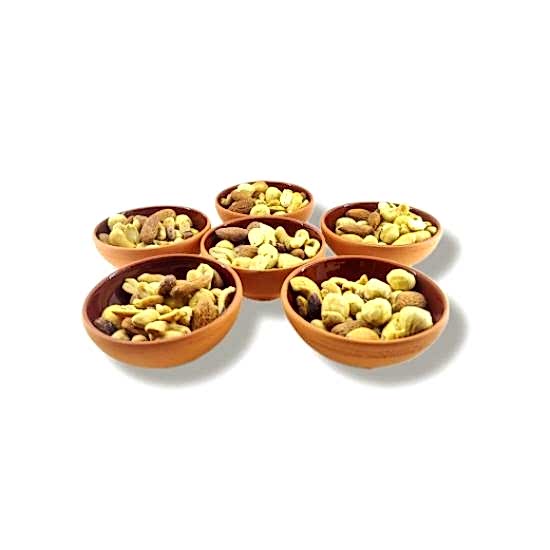 toprak sırlı 8cm kase 6 lı takım