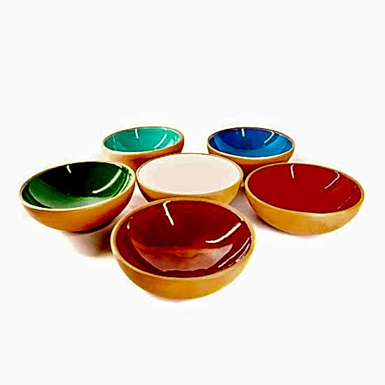 toprak sırlı 10cm kase 6 lı takım